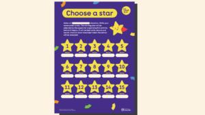 Image of our Choose a Star resource sheet