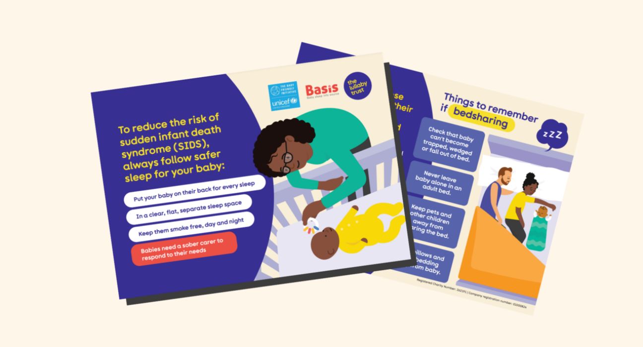 Safer sleep for babies quick reference card
