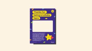 Thank you poster with empty belly