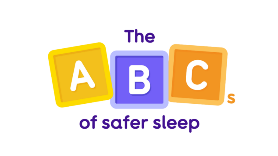 Colourful blocks that say 'A, B, C' in yellow, purple and orange.