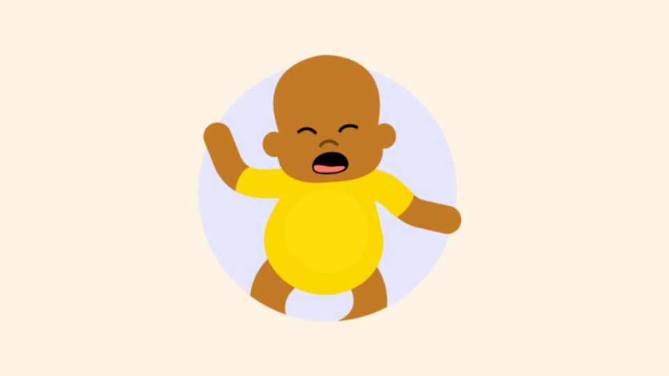 Crying baby.
