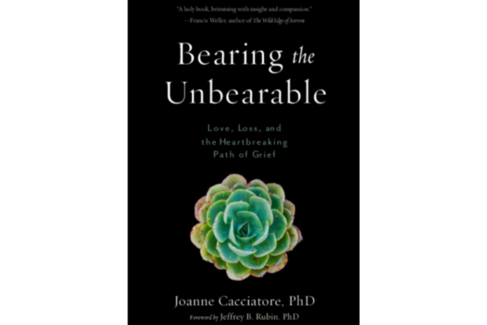 Front cover of 'Bearing the unbearable' book.