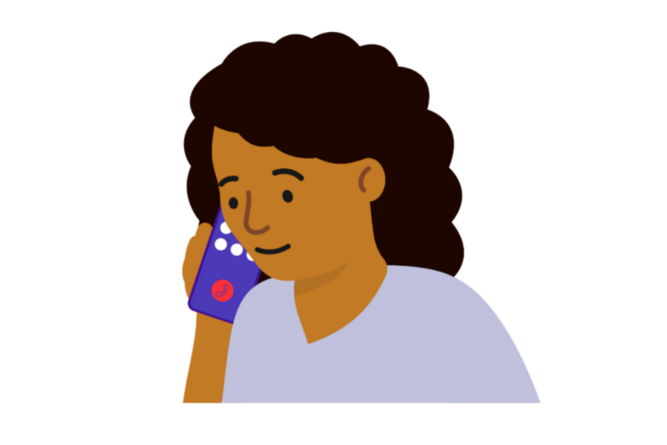 Lady on the phone