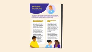 Front cover of the safer sleep from day one guide for professionals.