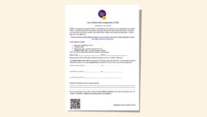 Screenshot of resource with information for GP records