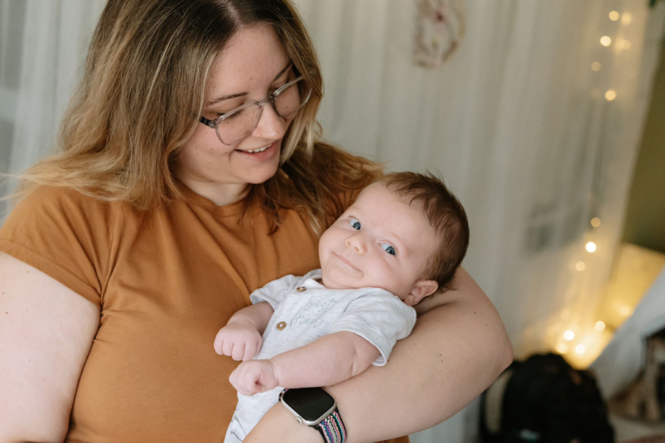 Leanne, and her baby Ralph.