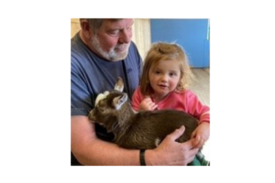 Lexi and her grandfather, Nigel.