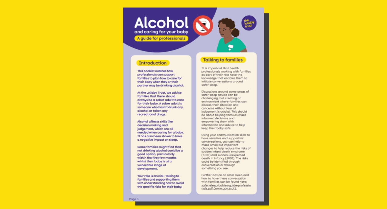 SAcreenshot of alcohol guide for professionals - Scotland