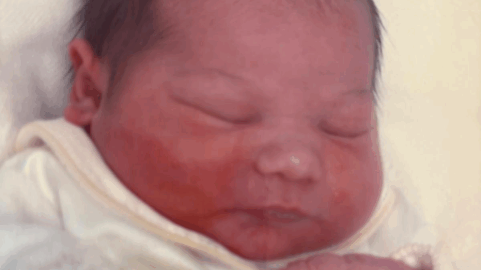Close up of baby Nerice, sleeping.
