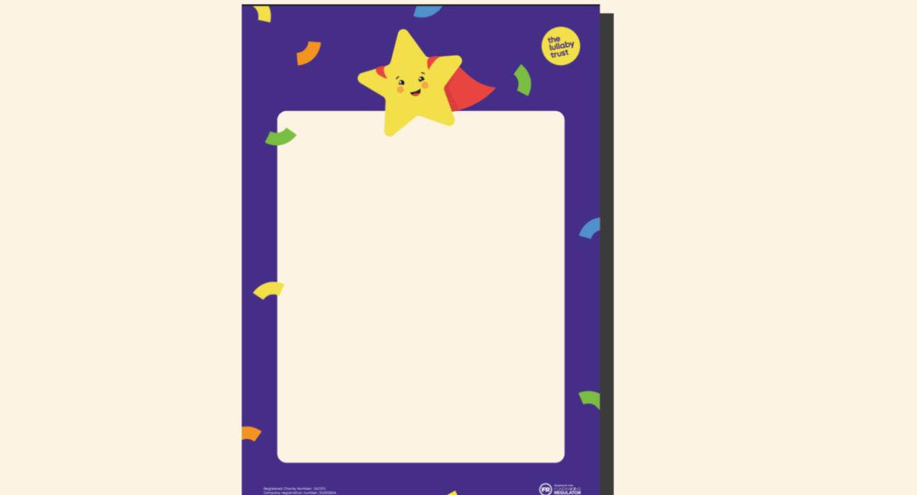 Poster that has empty belly for supporters to fill in their own event