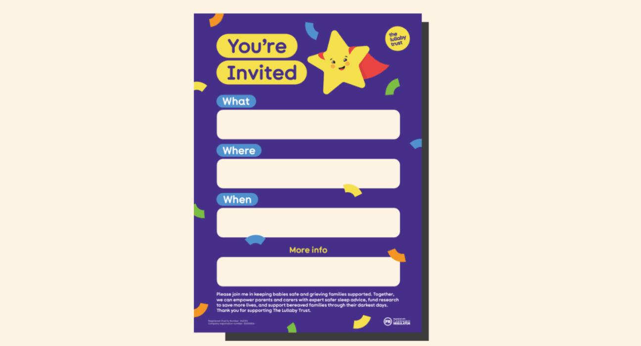 You're invited event poster