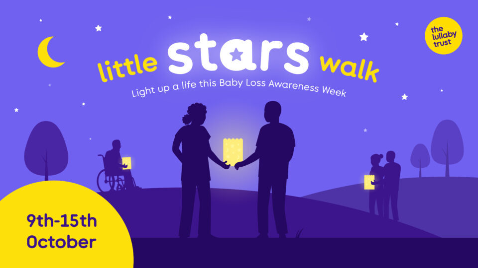 Little Stars Walk banner, purple