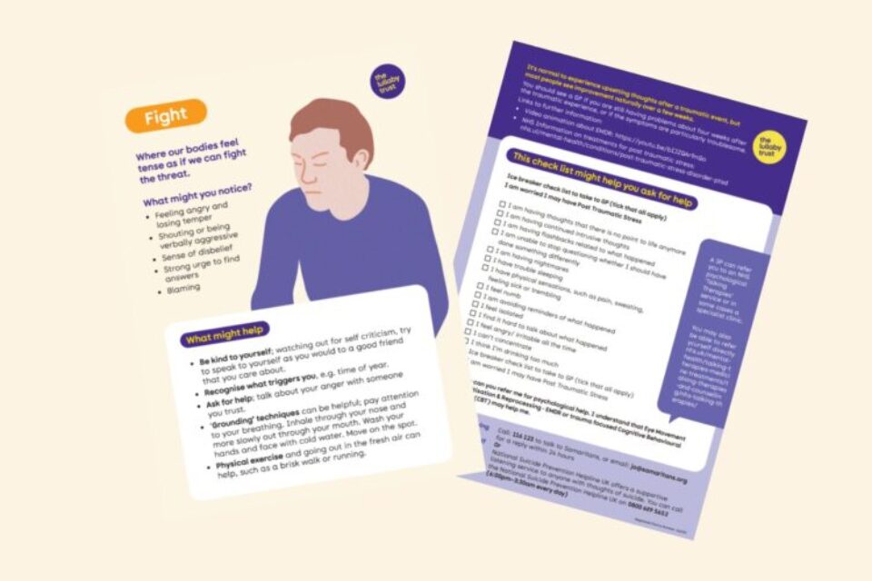 Tips for coping with the trauma of sudden bereavement booklet