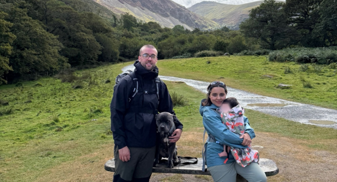 Murihah with Alannah and her husband, on an outdoor walk.