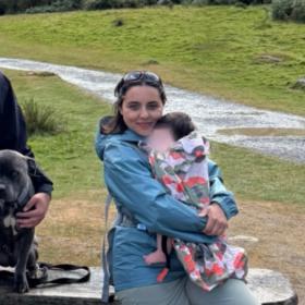 Murihah with Alannah and her husband, on an outdoor walk.