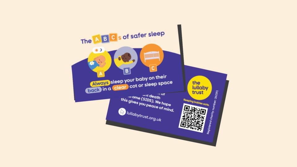 ABCs of safer sleep wallet card.