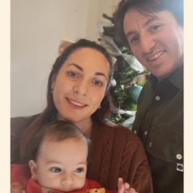 Layla, Patrick and Oscar smiling at the camera.