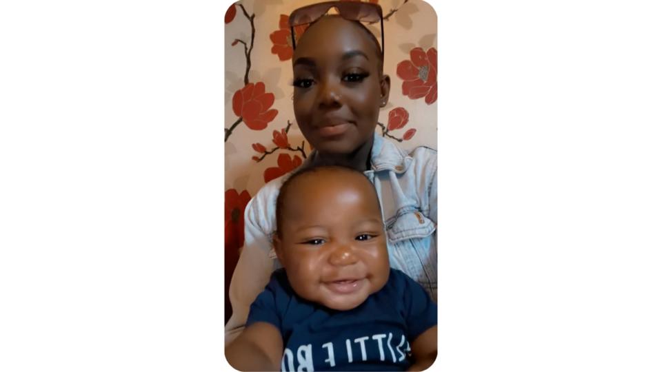 Tee and Azaiah, taking a selfie, smiling at the camera.