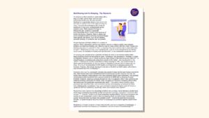 Screenshot of evidence base document about bedsharing and co-sleeping.