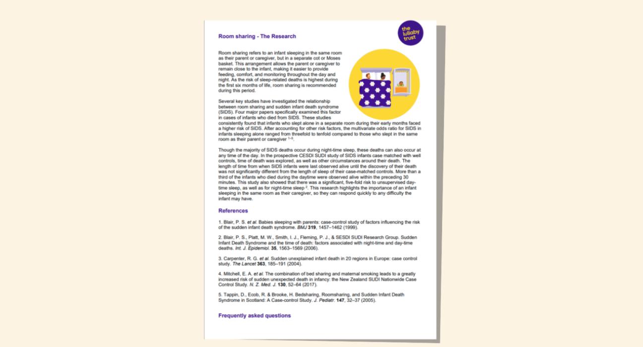 Screenshot of evidence base document about room sharing.