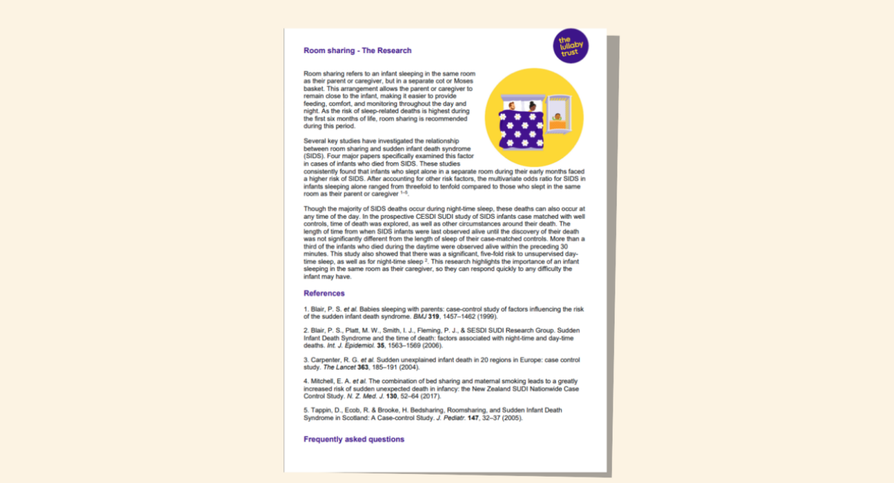 Screenshot of evidence base document about room sharing.