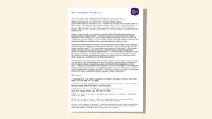 Screenshot of evidence base document about twins and multiples.