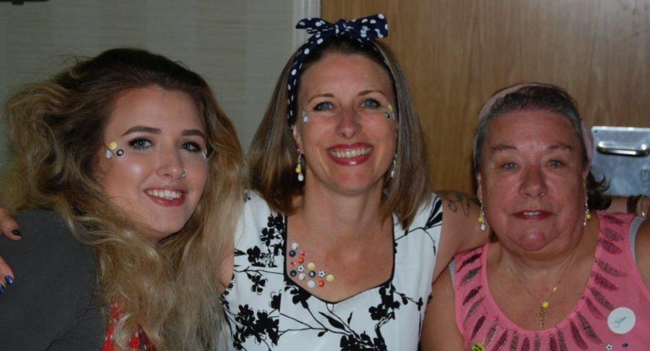 Kyra (Granddaughter) Katrina in the middle (Daughter) and Jean on the right