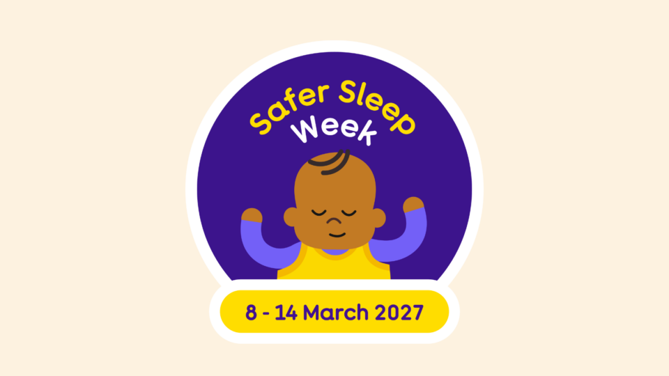 Safer sleep week 2027 logo 8 - 14 March 2027