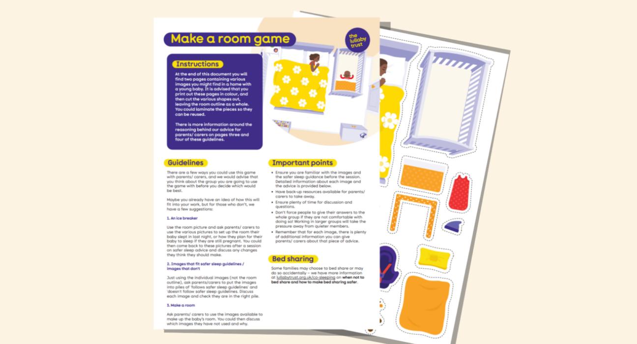 Screenshot of make a room game