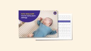 Screenshot of the first page and another page of the safer sleep audit tool.