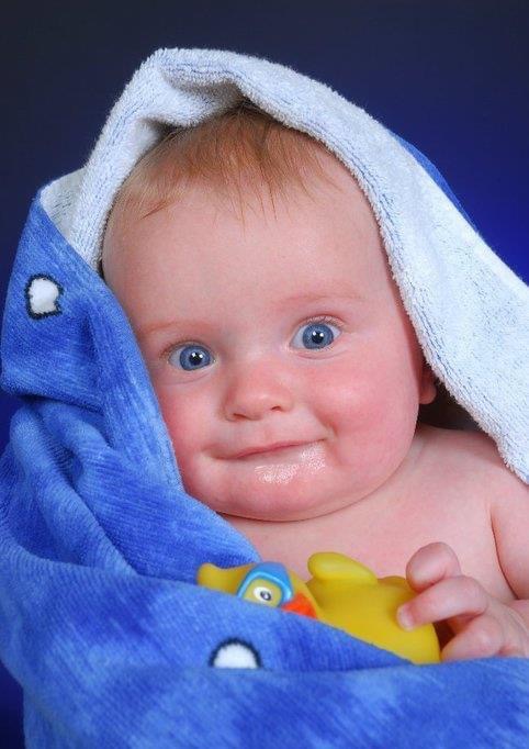 Baby Liam in a towel - Samantha's bereavement story