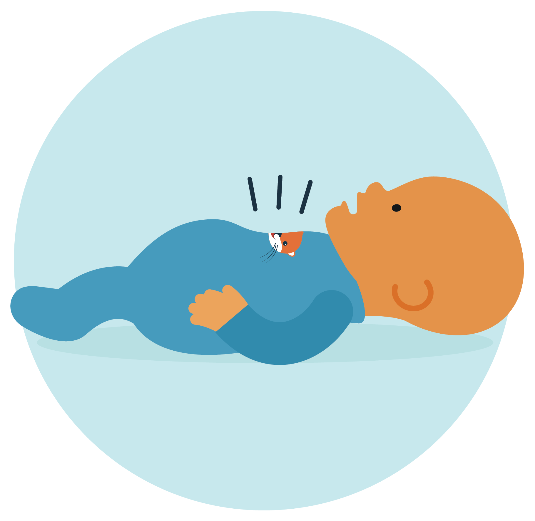 Key signs and symptoms of infection in babies - difficulty breathing, breathing fast or noisily, 'sucking in' under the ribs, grunting or wheezing