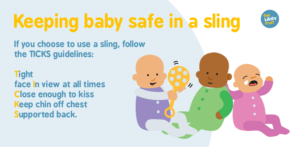 Swaddling your baby and using slings The Lullaby Trust