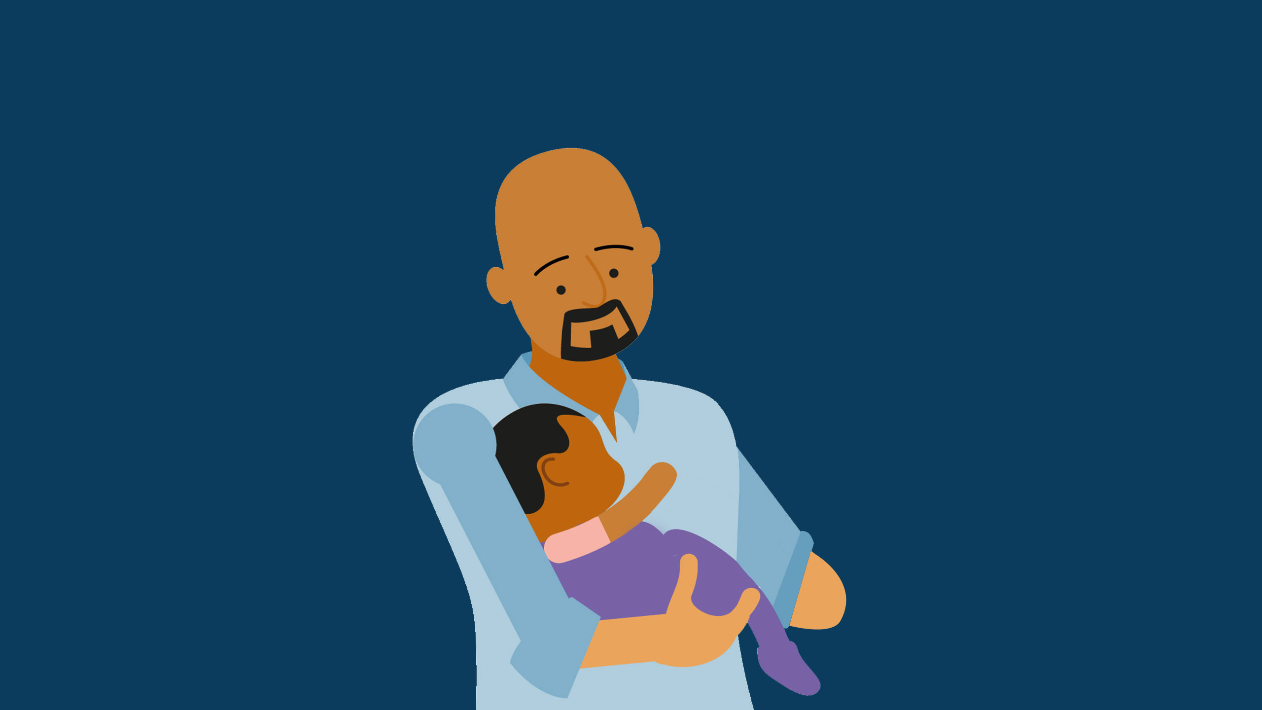 the-lullaby-trust-dads-zone-banner-image-safer-sleep-advice-for-dads-dad-with-one-arm-holds-baby